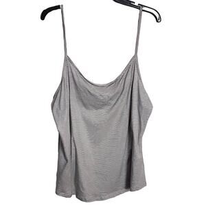HeartSoul Black/White Striped Tank, 3X, NWT